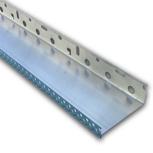 Sockelprofil Aluminium für Dämmung 2000 x 143 mm