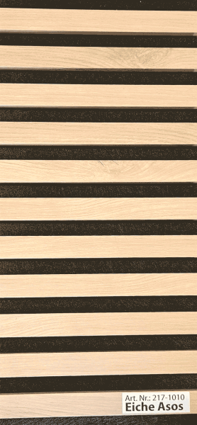 Akustik Wandpaneel Eiche MDF Furnier 2600x600x22mm