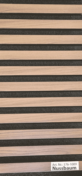 Akustik Wandpaneel  Walnuss MDF Furnier 2600x600x22mm