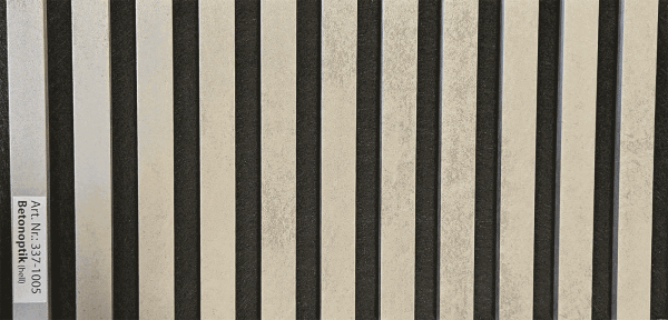 Akustik Wandpaneel Beton MDF Furnier 2600x600x22mm