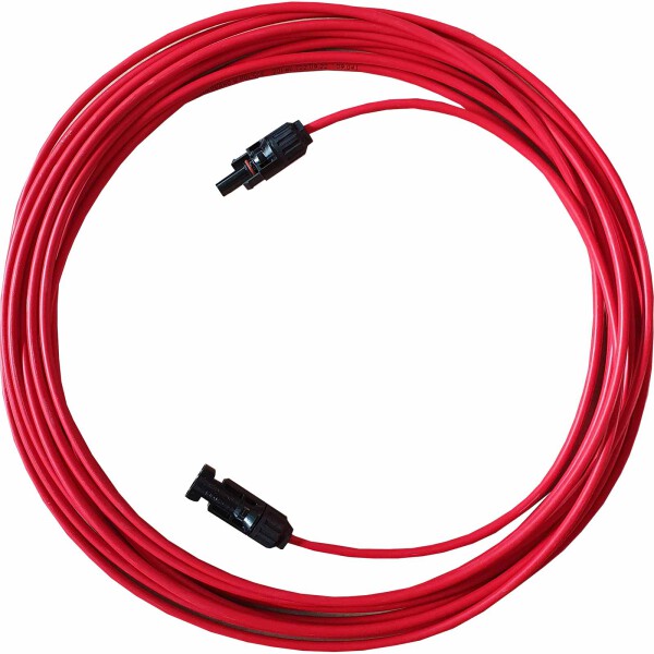 Solarkabel Solarleitung Verlängerungskabel Rot 4mm² Solarstecker 1m