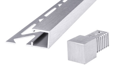 Viertelkreis Abschlussprofil 27x13x2500mm Aluminium