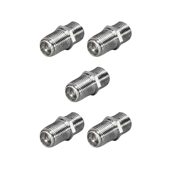 5x SAT F-Verbinder Kabel Verlängerung Adapter Buchse Koaxial Kupplung F-Stecker