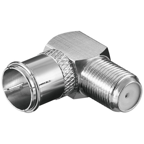 F Quick Stecker F-Buchse winkel SAT Kabel Adapter schnell Verbinder TV Kupplung