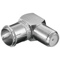 F Quick Stecker F-Buchse winkel SAT Kabel Adapter schnell...