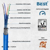 CAT 8 500M Netzwerkkabel Verlegekabel Kupfer LAN Kabel...
