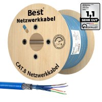 CAT 8 500M Netzwerkkabel Verlegekabel Kupfer LAN Kabel...
