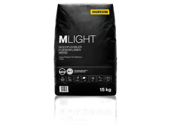 Solid-Murexin Mlight C2 TE S1 hochflexibler Fliesenkleber weiß 15 kg