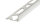 Aluminium Profil für Fliesen eloxiert 8mm 2,5m