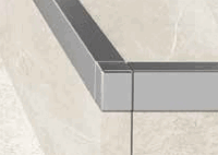 Quadratprofil Edelstahl Ecken 8mm