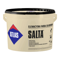 Silikonfarbe Fassaden Farbe ATLAS SALTA Weiß 10L