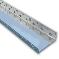 Sockelprofil Aluminium für Dämmung 2000 x 43 mm