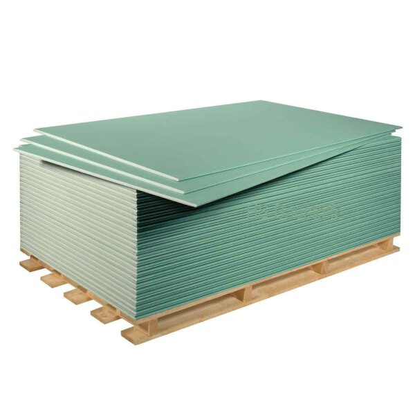 Gipskartonplatte Feuchtraumplatte imprägniert GKBI 2,5qm²...