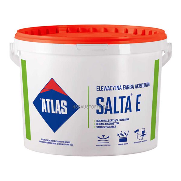 Acrylfarbe Fassaden Farbe ATLAS SALTA E Hellgrau 10L